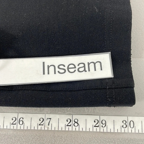 Eileen Fisher Pants Black Stretchy Straight Leg Mid Rise Size Medium - Picture 11 of 11